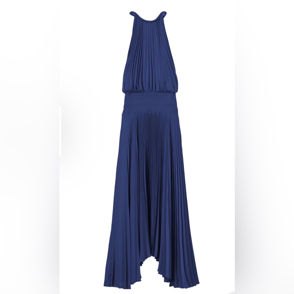 A.L.C. Renzo II Satin Pleated Dress